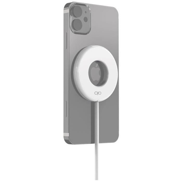 Induktionsoplader - Force Power - 15 W - Hvid - Trådløs opladning - Mobiltelefon Vit