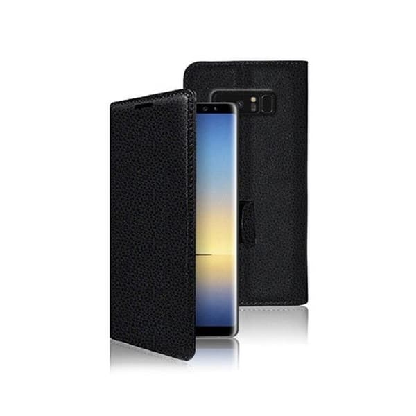 Etui Pung - ZANAÉ - Galaxy Note 8 - Sort - Fuld beskyttelse - Plads til kort Svart