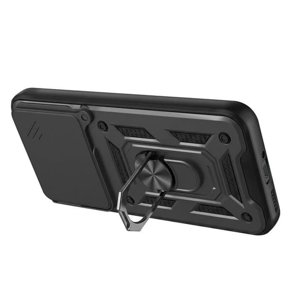 Coque Ring til Redmi Note 15 Pro Plus 5G med Skydelåg til Kamera Mayaxess Sort Svart