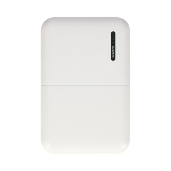 Backup-batteri 5000mAh Dual Output Ultra kompakt USB-opladning Akashi hvid