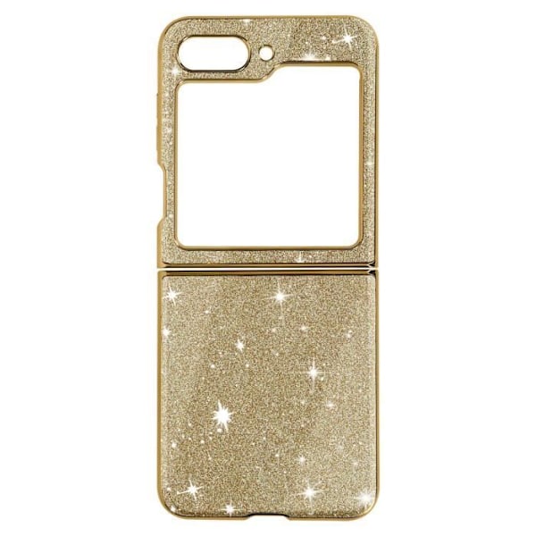 Glitteret cover - AVIZAR - Glimmeretui - Hårdt - Gul - Samsung Galaxy Z Flip 5 Gul