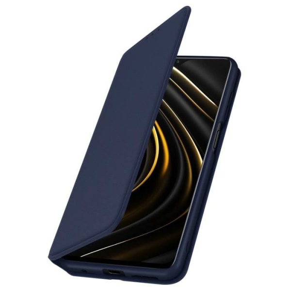 AVIZAR Fodral till Xiaomi Poco M3 - Folio plånboksfodral Stativ Funktion Blå blå