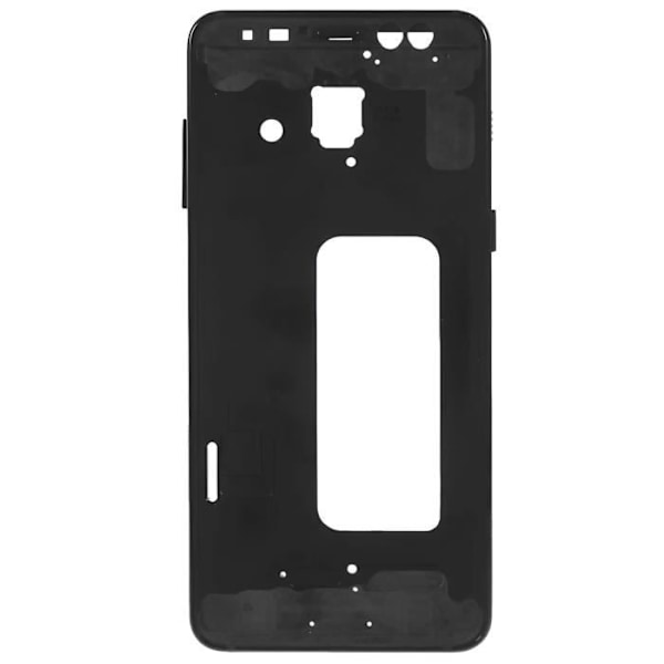 Central chassis til Samsung Galaxy A8 2018 - AVIZAR - Sort erstatningsdel Svart