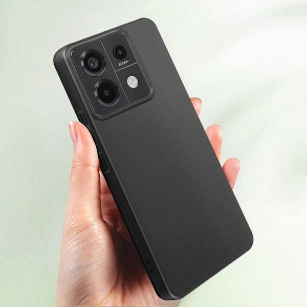 Telefonskal - MAYAXESS - Xiaomi Redmi Note 13 Pro 5G - Blødt Silikone - Ridseresistent - Sort Svart