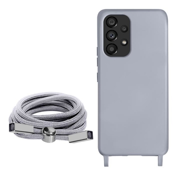 Samsung Galaxy A53 5G kaulanauha - AVIZAR - Violetti - Puolijäykkä - Kaulahihna 80cm Lila