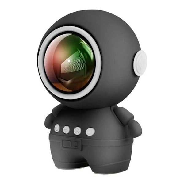 Bluetooth-högtalare Astronaut LED RGB Kompakt Svart Svart
