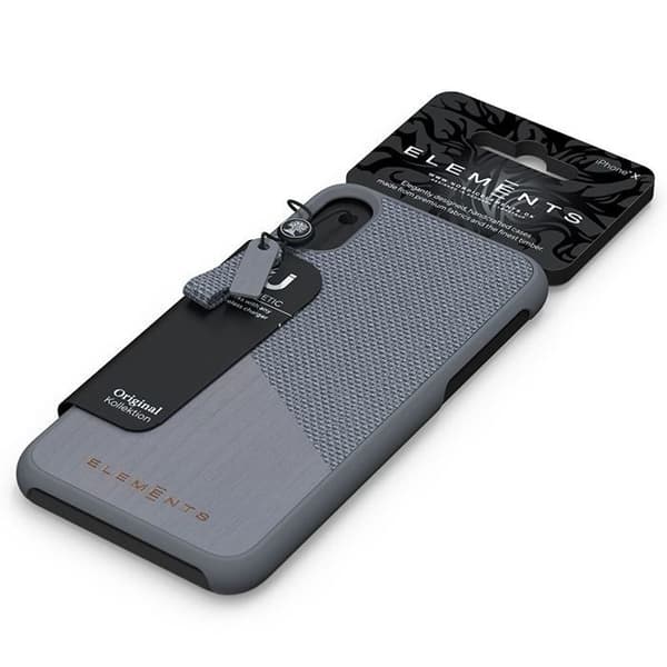 Telefoncover - Nordic Elements - Original Hel - Ahorntræ - Polycarbonat - Mellemgrå Mellem grå