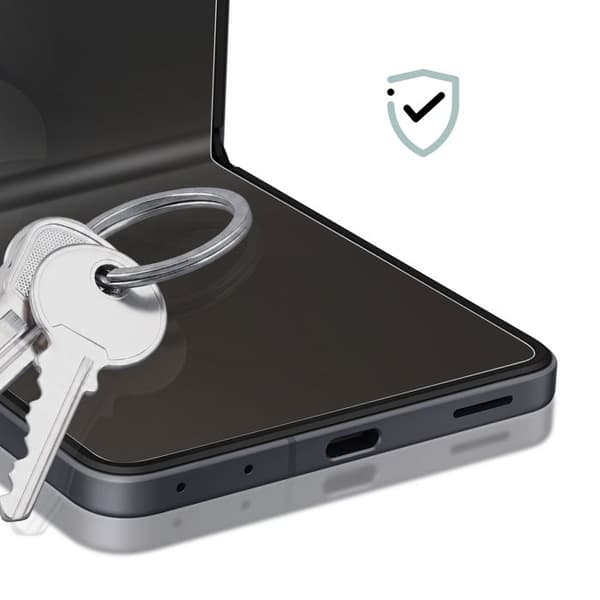 Skærmbeskyttelse til Galaxy Z Flip 8 Indvendig / Udvendig Anti-spion Sort Svart