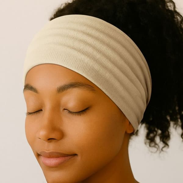 Krydset Bandeau - AVIZAR - Beige - Blødt Bomuld - Elegant - Komfortabel beige
