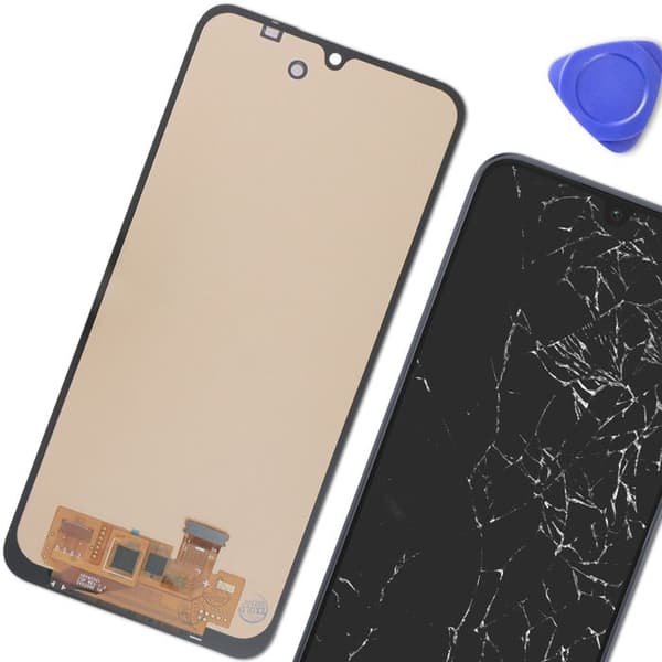 LCD-skærm til Samsung Galaxy A16 og Sort Touchscreen