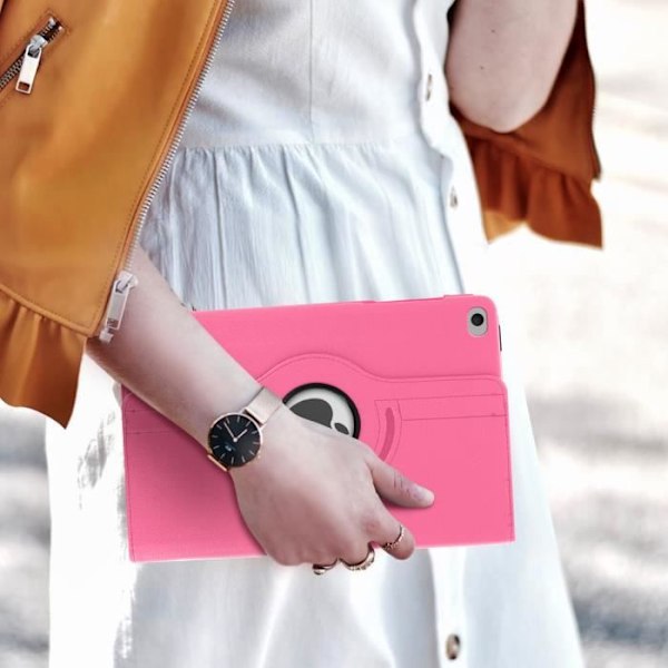 Kotelo Toiminto 360° Pyörivä jalusta vaaleanpunainen kansi iPad 2018 / 2017 9.7 ja iPad Air Pink Rosa