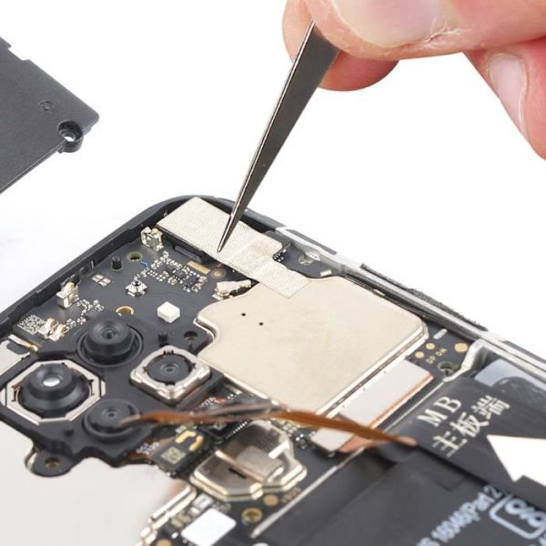 Frontkamera - Xiaomi - Redmi Note 9 - Frontudskiftning - Integreret Flad Kabel - 100% Ny Svart
