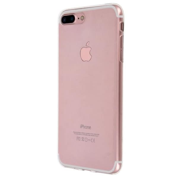 Coque - Apple - iPhone 7 Plus / 8 Plus - Silikoni geeli - Ultra-ohut - Läpinäkyvä Transparent