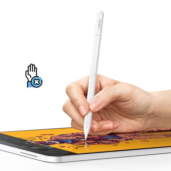 Bluetooth-stylus - APOKIN - iPad Pro - Ultralätt - 8h batteritid - Magnetisk Vit