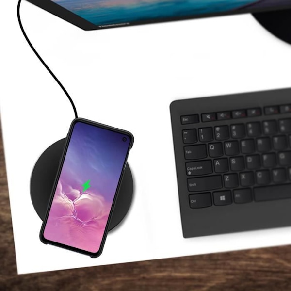 Fodral - Samsung - Galaxy S10e - Silikongel - Stötsäker - Halvstyv - Svart Svart
