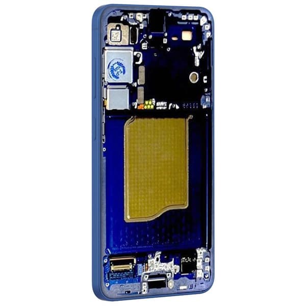 Skærm til Samsung Galaxy S25 LCD + Touchscreen + Original Samsung Chassis Blå
