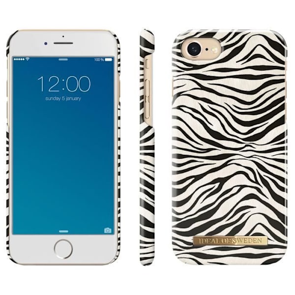 iDeal of Sweden Fashion Case iPhone SE:lle (2020) - 8 - 7 - 6(s) - Zafari Zebra Multicolor Flerfärgad