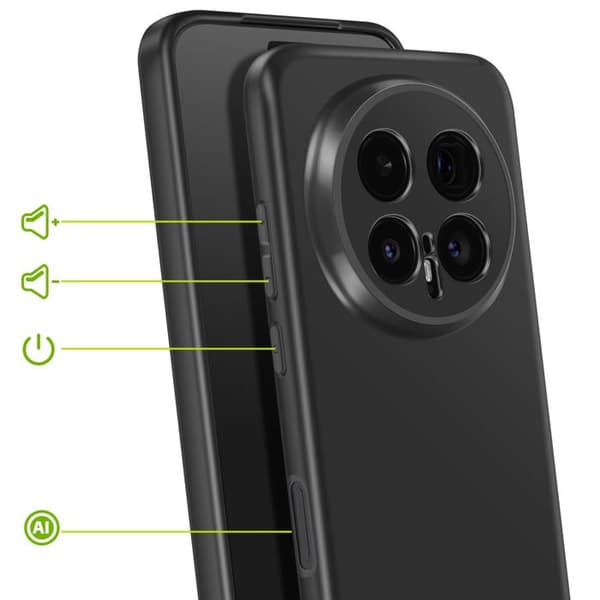 Siliconfodral för Honor Magic 8 Pro, Stötsäkert, Mayaxess Svart Svart