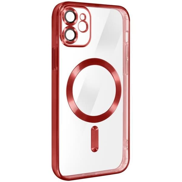 Coque MagSafe - Apple - iPhone 11 - Silikon Röd - Mjuk - Stilig Design Röd