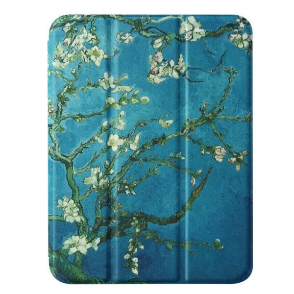 Cover Flowers iPad Mini 2021 Flip Support Multiposition Video og Keyboard Green