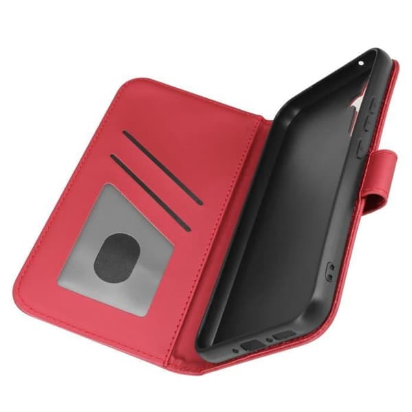 Cat Case til Samsung A34 5G - AVIZAR - Video Support Wallet - Rød Röd
