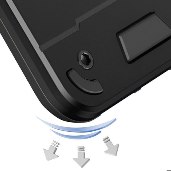 Cover til Redmi Note 15 Pro Plus med sort magnetisk ring Svart