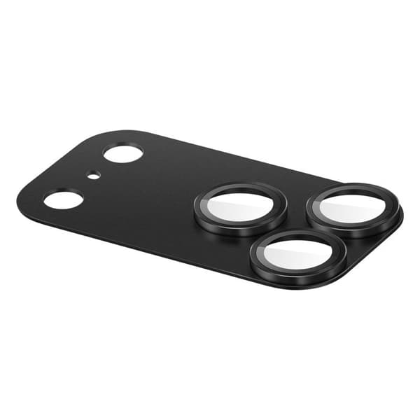 Beskyttelseskamera til iPhone 18 Pro i hærdet glas og aluminium 9H sort
