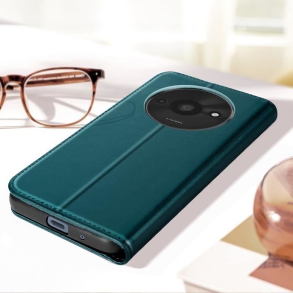 Cover til Xiaomi Redmi A3 Wallet Video Support Grøn Grön