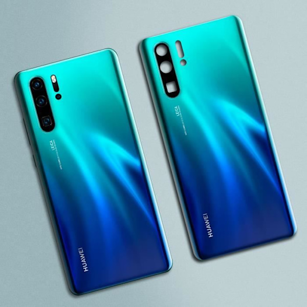 Huawei P30 Pro batteriskydd Bak skal Kameralins Aurora Blå