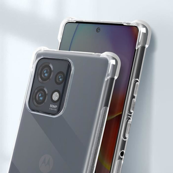 Fodral - AVIZAR - Motorola Edge 40 Pro - Mjukt silikon - Stötsäkra hörn - Transparent Transparent