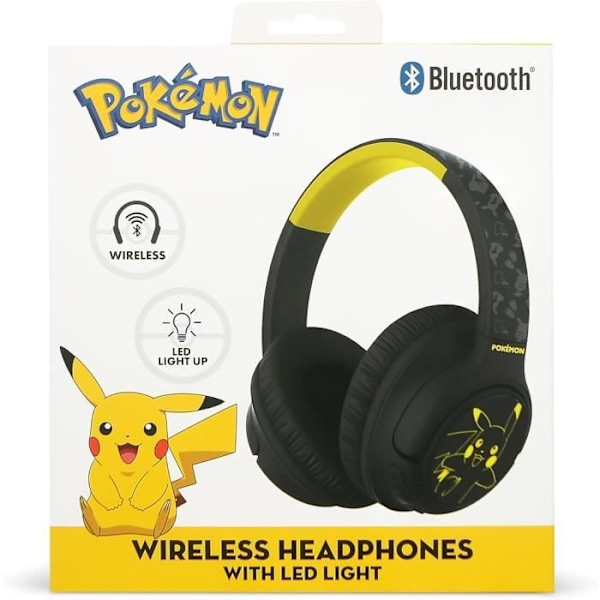Trådlösa hörlurar - OTL TECHNOLOGIES - Pikachu - Fällbara - Bluetooth V5.3 - LED Pikachu