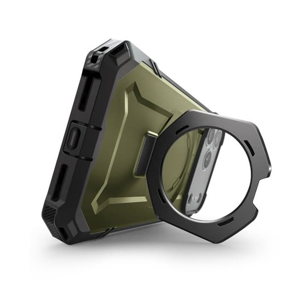 MagSafe-case - SUPCASE - iPhone 17 Pro - Stødabsorberende 4.5m - Drejelig stand - Grøn Grön