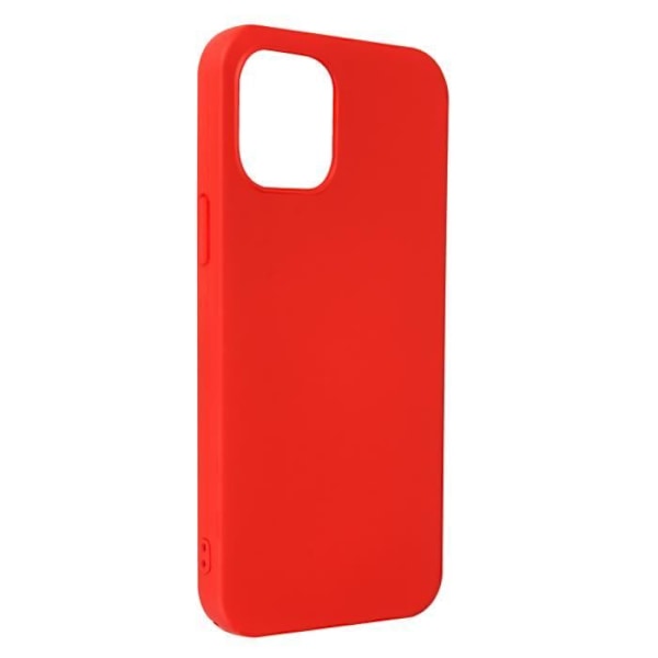 Skyddsfodral - AVIZAR - iPhone 13 Mini - Halvstyv silikon - Röd soft-touch finish Röd