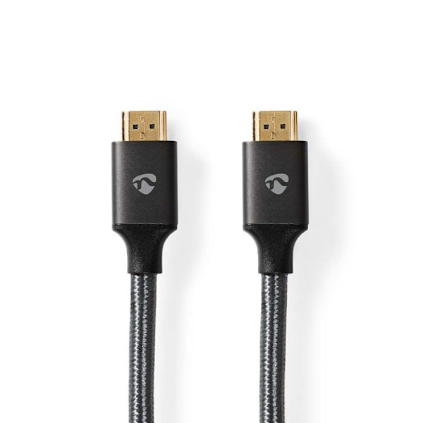 HDMI Kabel - Fabritallic Nedis - 8K 60Hz - Skærmet - Forgyldte stik - Sort