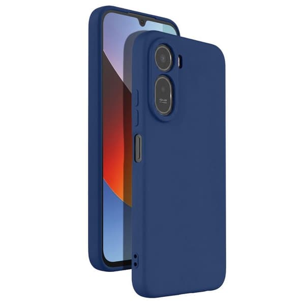 Silicone Soft-Touch Cover til Redmi A7 Pro Fast Cover Serie Mørkeblå Blå