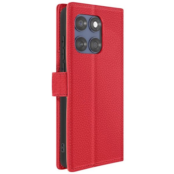 Etui til Motorola Edge 60 Fusion Tegnebog med Magnetklap Rød Röd