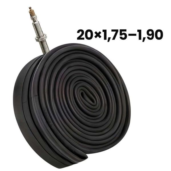 Gummislange 20x1.75 til 1.90 til cykel med 44mm ventil sort