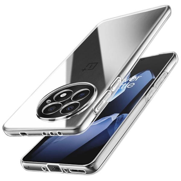 OnePlus 13 Silikoninen läpinäkyvä kuori Vit
