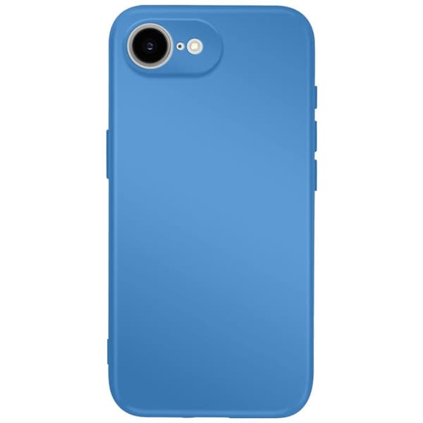Silicone cover til iPhone 17 med Soft-Touch finish, Fast Cover serie – Blå Blå