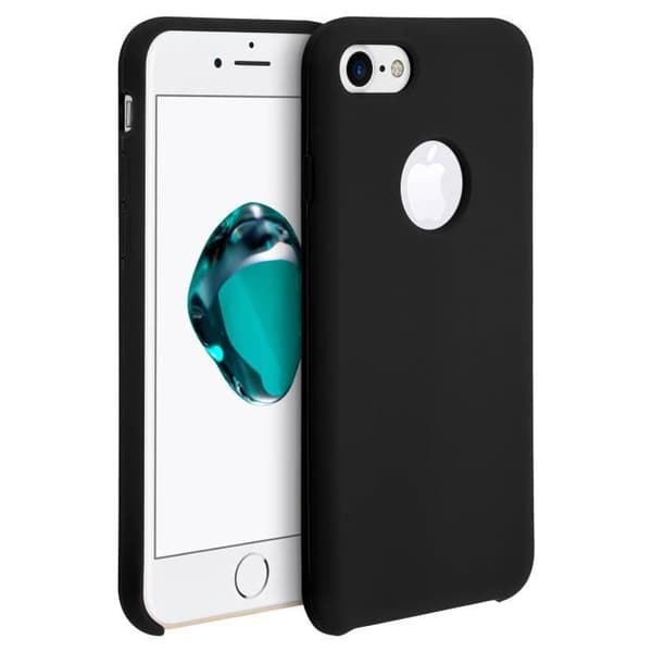 Coque - Apple - iPhone 7 / 8 - Blød - Beskyttelse mod ridser - Soft Touch Svart
