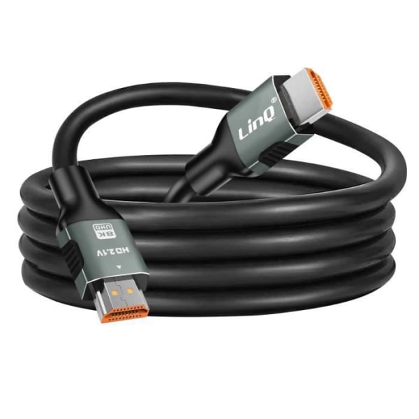 HDMI 2.1 Ultra HD -kaapeli 8K / 60 Hz Resoluutio Pituus 1,5 m LinQ Musta