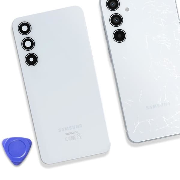 Bakre glas för Samsung Galaxy A35 Original Service Pack Samsung Blå Blå