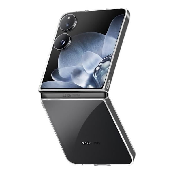 AVIZAR Skyddsfodral för Xiaomi Mix Flip - Hård polykarbonat - Transparent design Transparent