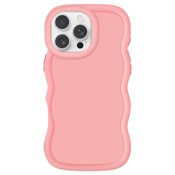 Coque iPhone 16 Pro silikonistä Shockproof Candy Rose -sarja Rosa
