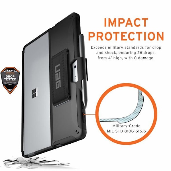Uag Tablet Cover Protective Shell Scout Microsoft Surface Go 2 / Go -yhteensopivuus: Microsoft Surface Go 2 and Go 1