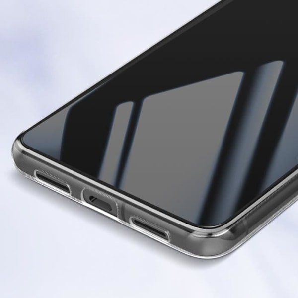 Fodral till Google Pixel 8 - AVIZAR - Svart fasad kant - Fullständigt skydd - Silikongel och härdat glas Svart