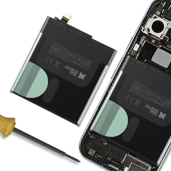 Erstatningsbatteri 5200mAh til Google Pixel 10 Pro XL Service Pack GD1J6 Google Sort Svart