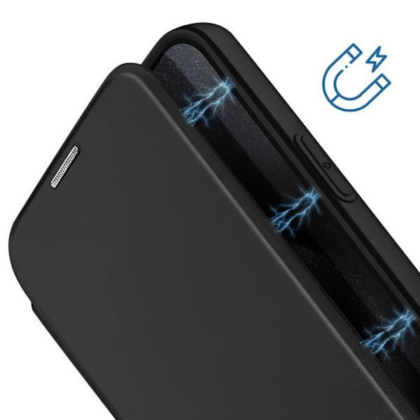 iPhone 15 Pro-fodral - Force Case - MagSafe-fodral - Stötsäker 2m - Kortficka - Svart Svart