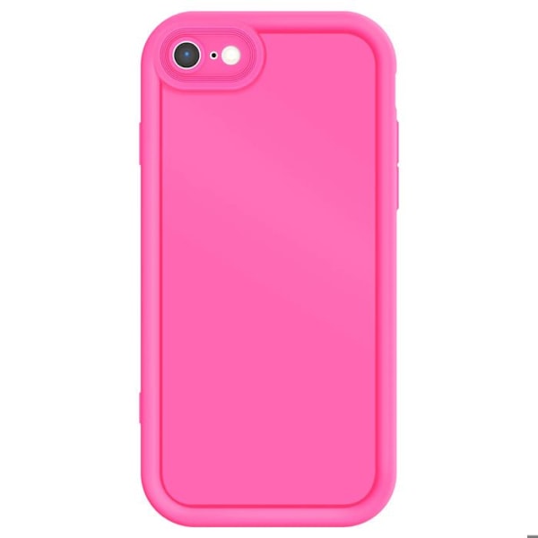 Cover til iPhone SE 2022 / 2020, 8 / 7 Silikone Hævede Kanter Fuchsia Rosa