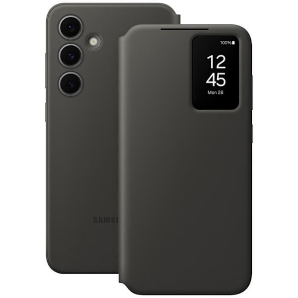 Etui til Samsung Galaxy S24 FE Flip Touch Window Samsung kortholder Sort Svart